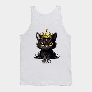 Black Cat In A Crown Tank Top